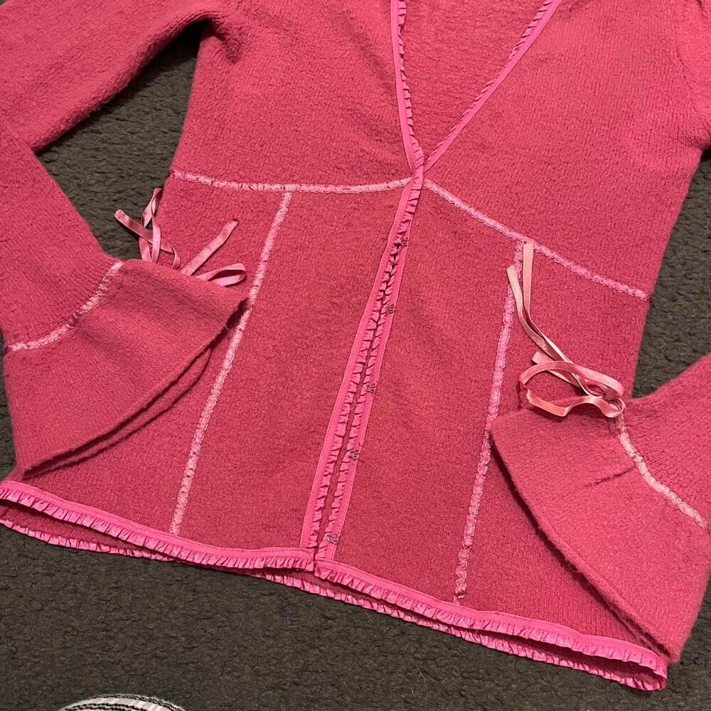 Y2K Balletcore Ribbon Cardigan - Picture 6 of 6